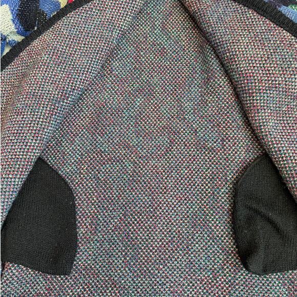 VNTG Falcon Italian Design, Multicolored, Wool, Thick, One Button Cardigan- L/XL - Picture 7 of 11